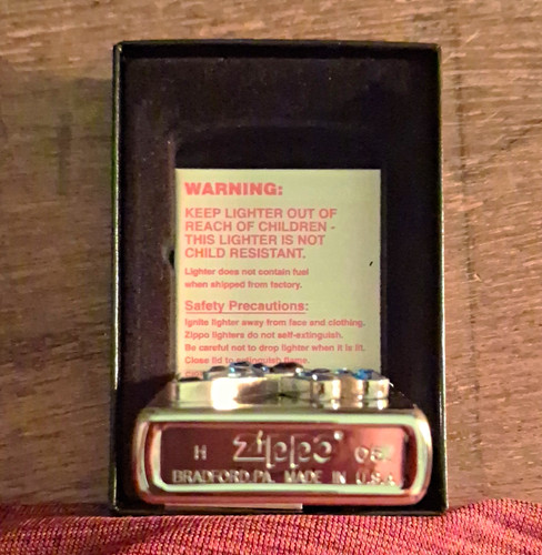 Zippo metal pocket lighter - zippo,