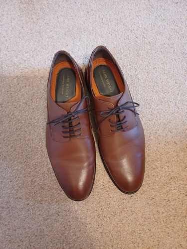 Tan griffin leather derby - griffin,