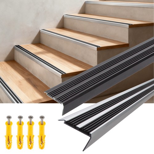 Aluminium stair nosing - aluminium,