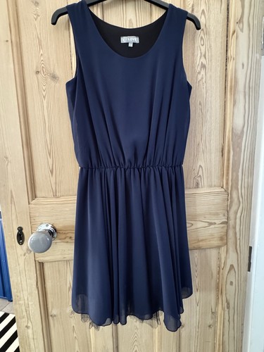 Navy sleeveless tutu dress - navy,