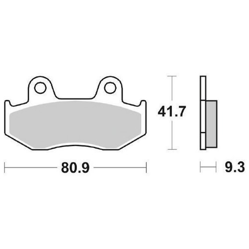 Pair brake pads 125ms - pads, 125