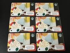 6 x Starbucks Card USA 2012