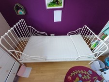IKEA Minnen Kids Extendable Bed and Mattress