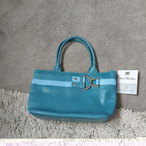 Genuine blue leather jane - blue, "jane