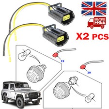 2x For Land Rover Discovery Defender Rear Indicator Light Lamp Connector Plug