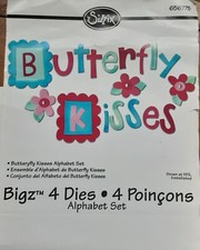 Sizzix Bigz 4 X Dies Butterfly Kisses Alphabet 656775