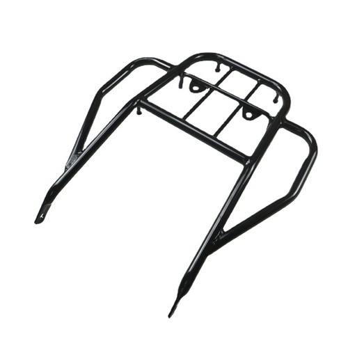 Black luggage rack - black, back