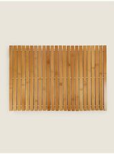 BAMBOO FOLDING BOARD WOODEN BATH RUG BATHROOM SLATTED SHOWER MAT
