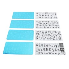 Nail Art Printed Steel Plate Multi Trend Irregular Nail Stamp Template Kit For