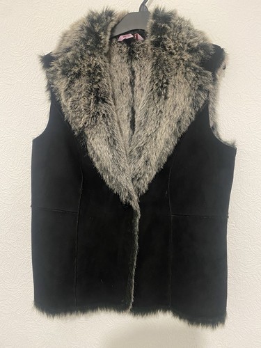 Ladies black gilet size - black,