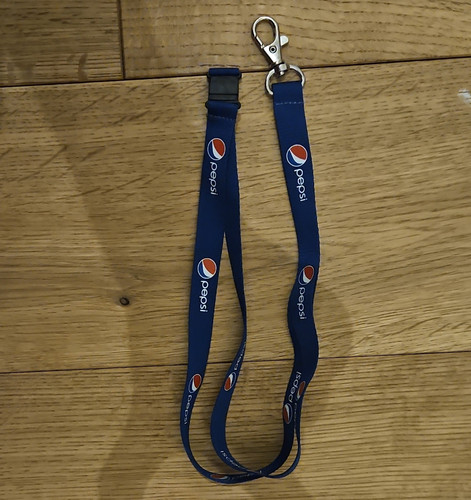 Pepsi logo blue lanyard - logo,