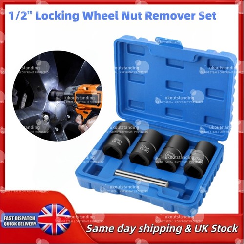 Locking wheel nut remover - 1/2",