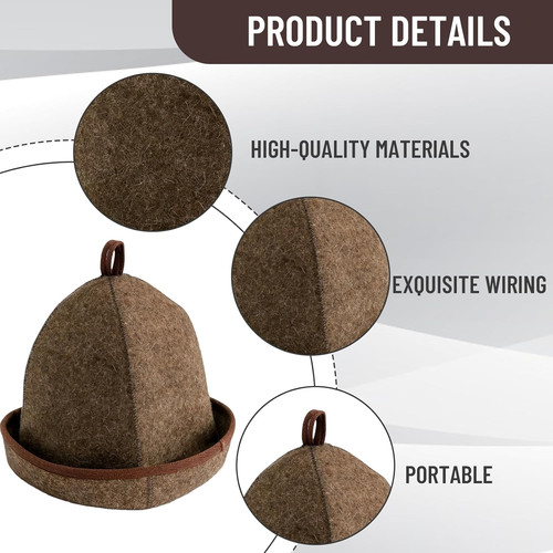 Sauna hat 100 wool - hat,
