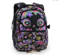 Smiggle Black Pattern Cat/ Mermaid Backpack Rucksack