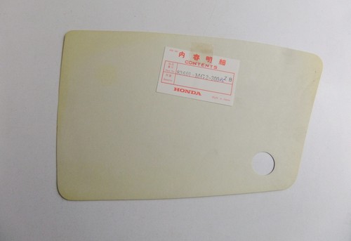 Original sticker covering