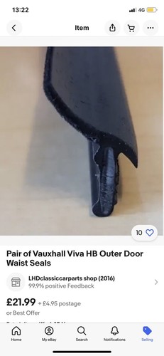 Vauxhall viva kit includes - hb,