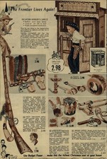 1955 PAPER AD 4 PG Toy Cap Gun