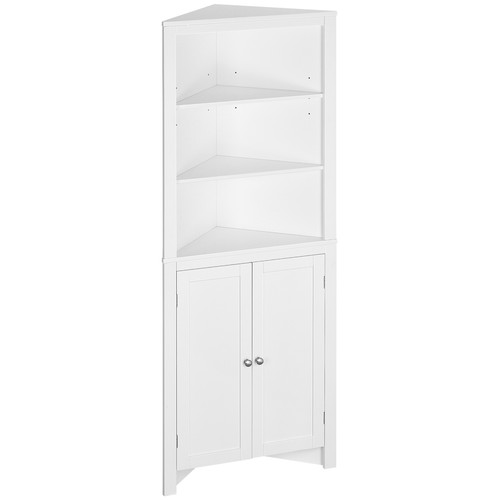 Corner bathroom storage - corner,