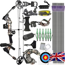 Compound Bow Package 20-70lbs Hunting Kit Arrows Set Adjustable Adults Shooting