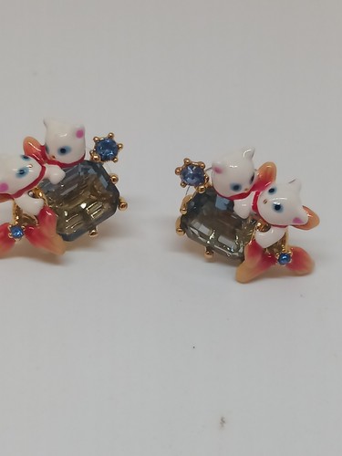 Les nereides enamel cat stud - cat,