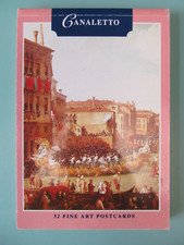 Canaletto Fine Art Postcards Book of 32 (2 Each of 16 Designs) Studio Complete
