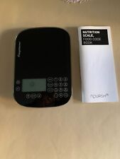 BLACK WEIGHT WATCHERS KITCHEN SCALES WITH FOOD CODE BOOK