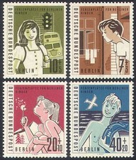 Germany (B) 1960 Children/Health/Holiday/Bus 4v  n25423