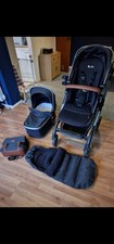 Silver Cross Wave Pram With Carrycot, Toddler Seat & Accessories + Tandem option