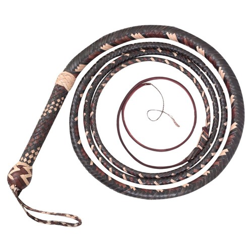 Leather handmade bullwhip - handmade, 16