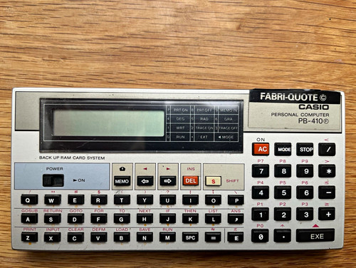 Casio 410 fabri quote - casio, pb-410(f)