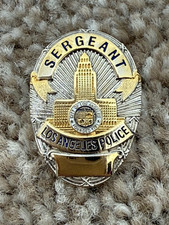 Vintage Obsolete Los Angeles Police Department Sergeant Pin