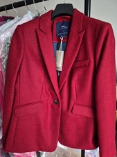 Boden Tweed Jacket In Red BNWT