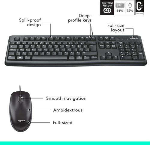 Logitech mk120 wired - logitech,