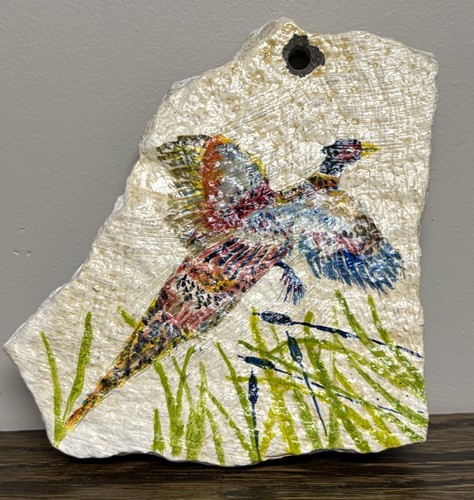 Hand painted stone flagstone - hand,