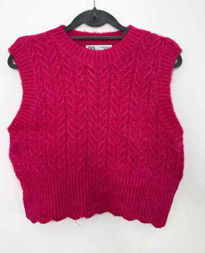 Zara pink cable knit - zara,