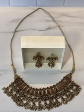 Necklace Set for Women Vintage Jewellery Women's Gold Tone
