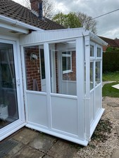 White double glazed upvc front