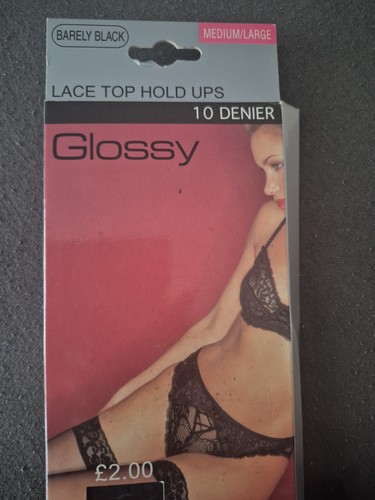 Glossy barely black denier - barely,