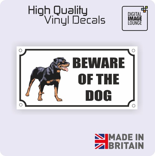 Beware the dog sign plastic - beware,