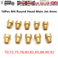 10Pcs 4mm Carb Main Jets Round Head Kit For GY6 50cc 139QMB Scooter PZ19 70-92 #