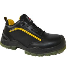 Mens Leather Composite Toe Cap Safety Shoes Non metal Lace Up Work Boots Shoes