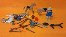 The Playmobil Indians, Canoe, Weapons, Horses, Soldier Accessories 1974