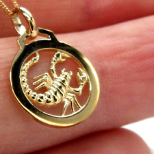 9ct yellow gold Scorpio