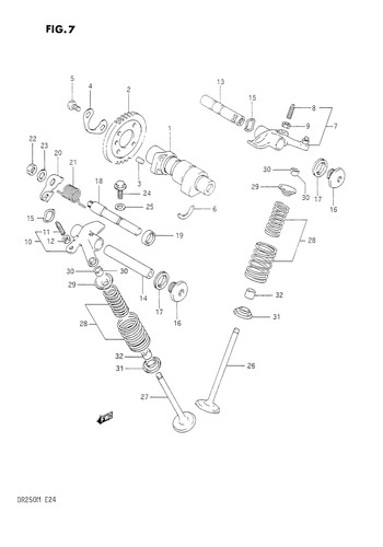 Suzuki genuine washer vl800 - suzuki,