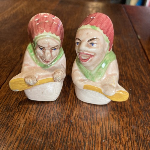 Antique salt and pepper pots - antique,