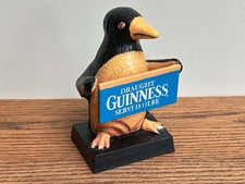 Retro Draught Guinness Served Here Peguin Bar Figure Irish Stout Cast Iron 16cm