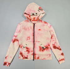 Nike Womens Hoodie Pink Medium Tie Dye Full Zip Long Sleeves 10- 12 UK