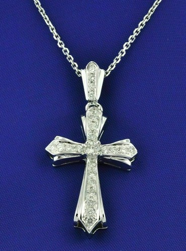 00ct round cut diamond cross - 1.00ct,