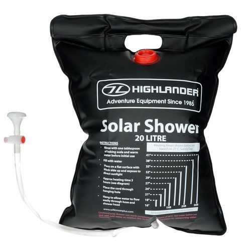 Heated portable solar shower - solar,