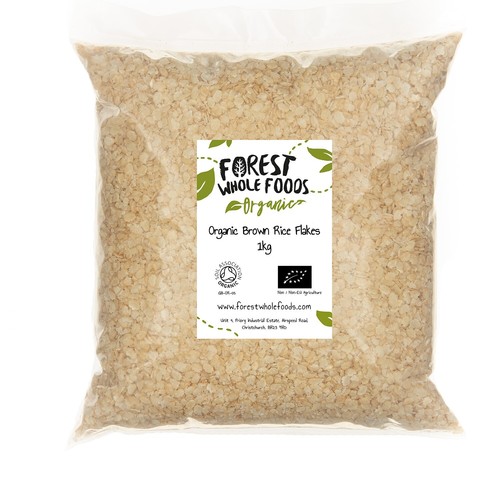 Organic brown rice flakes - rice,